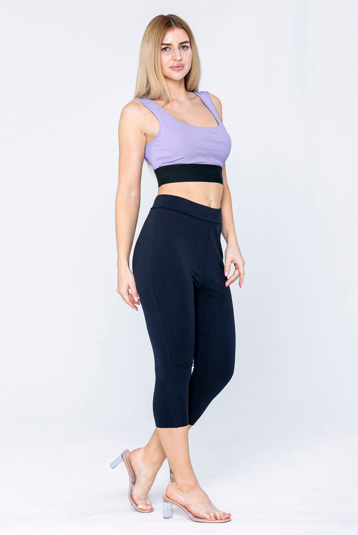 Y Back Body Fitted Cropped Vest