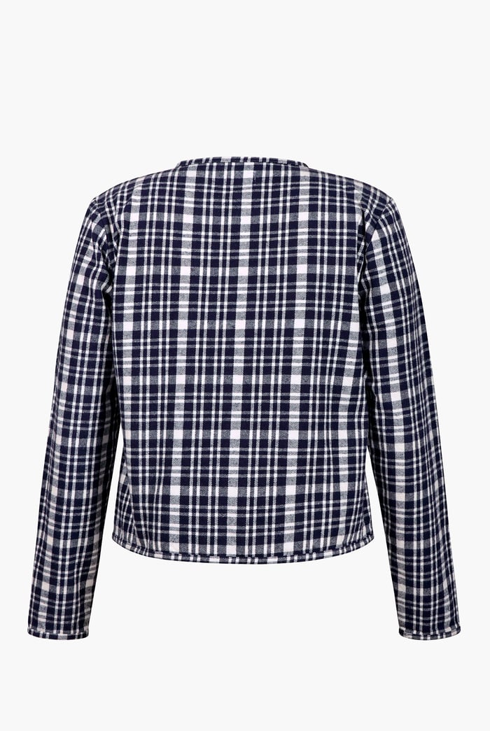 Womens Cropped Button Up Jacket