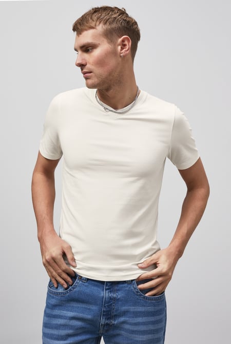 Grey V-Neck T-Shirt