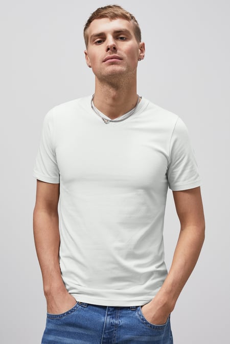 Grey V-Neck T-Shirt