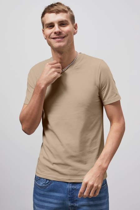 Grey V-Neck T-Shirt