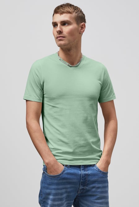 Grey V-Neck T-Shirt