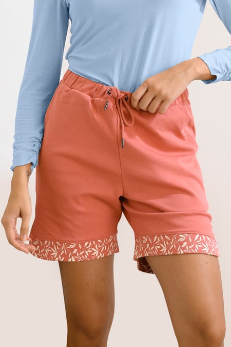Womens Red Bermuda Shorts