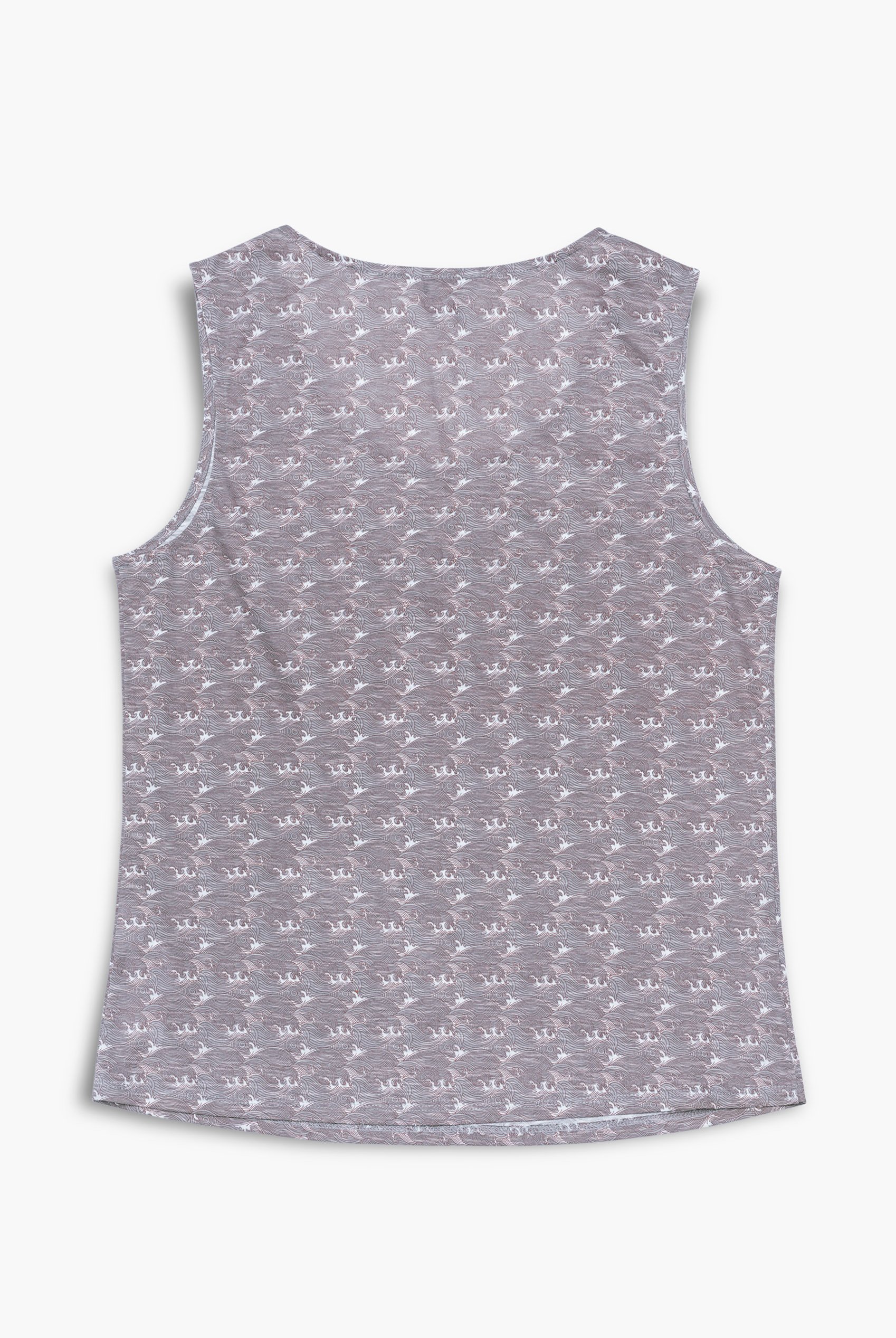 Wave Printed Vest Tank Top