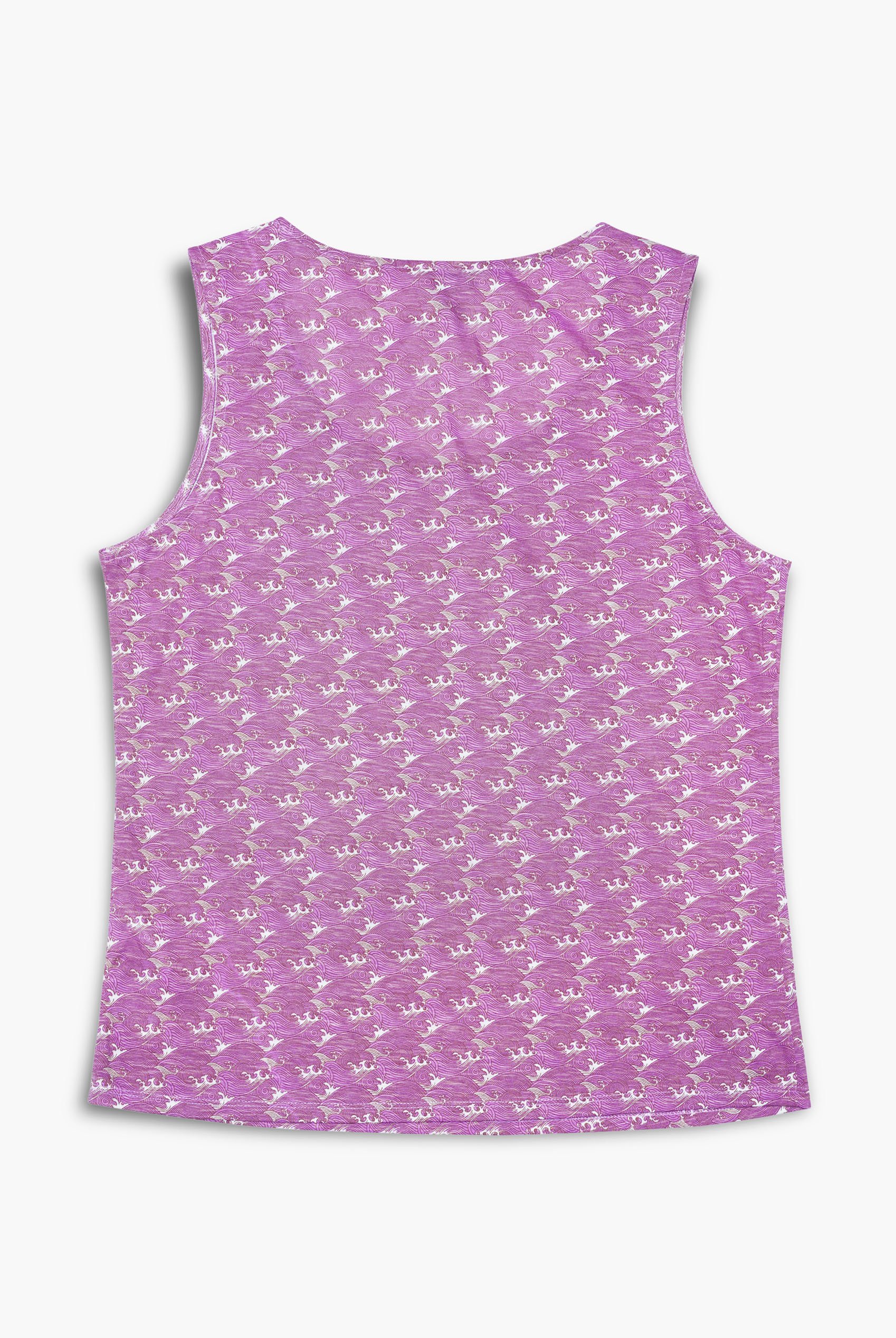 Wave Printed Vest Tank Top