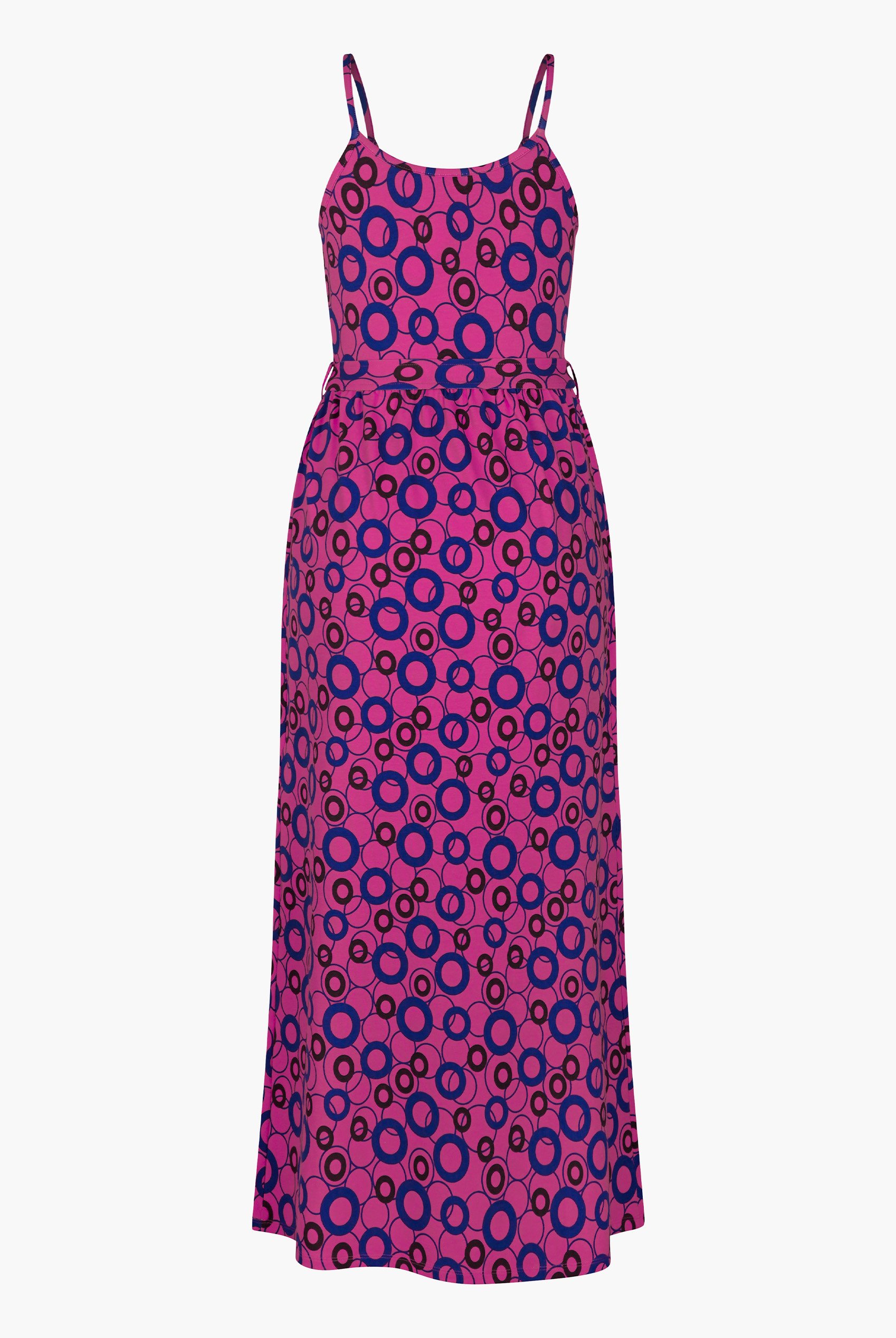 Geo Printed Jersey Wrap Front Maxi Dress
