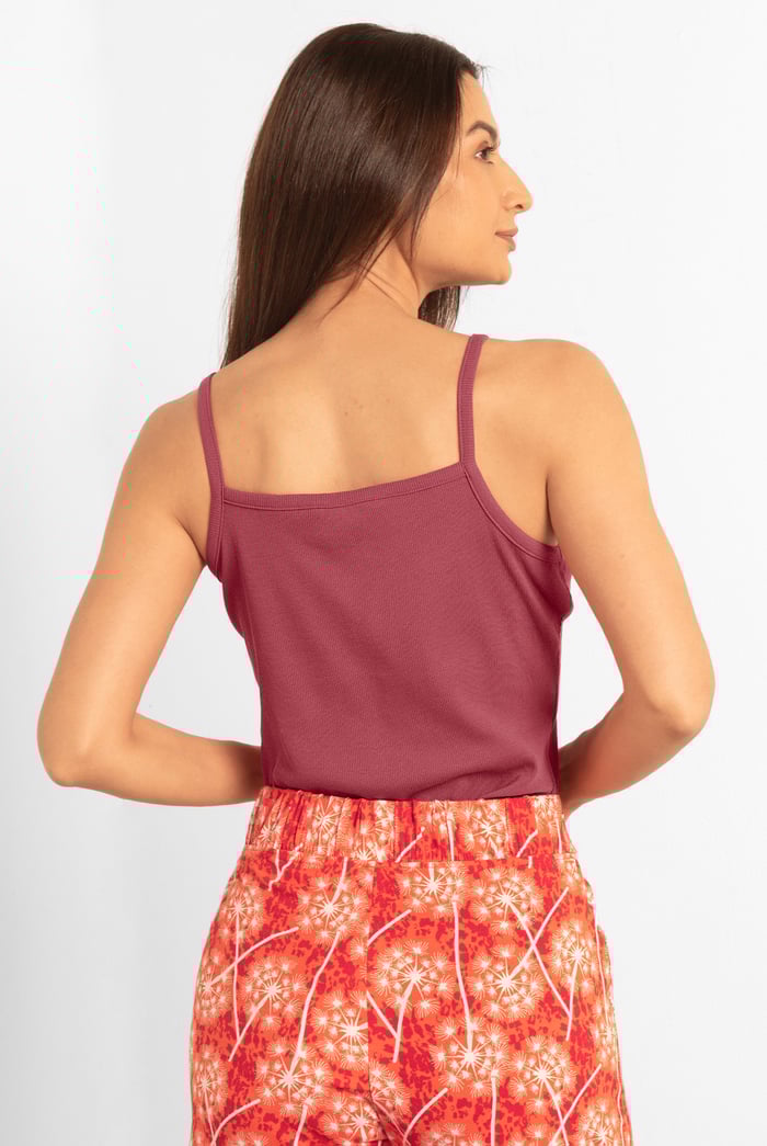 Square Neck Ribbed Cami