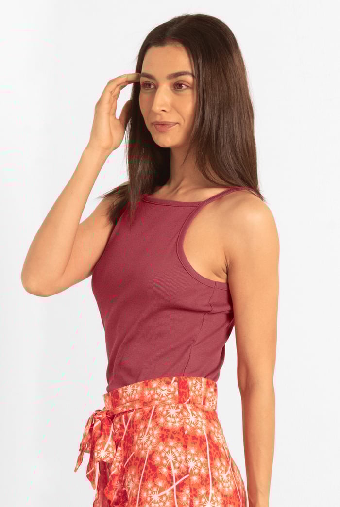 Square Neck Ribbed Cami