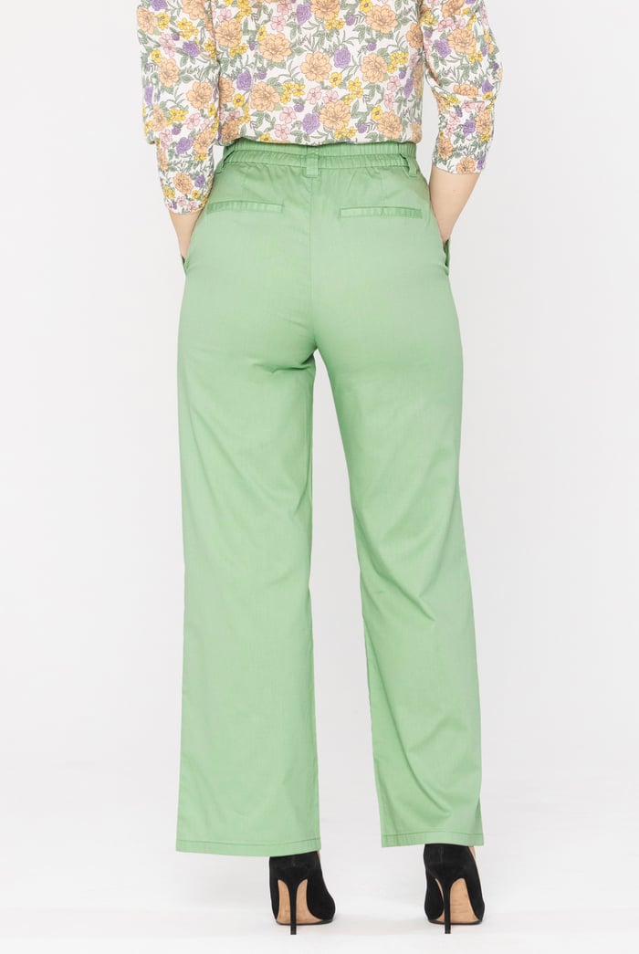 Wide Leg Woven Smart Trousers
