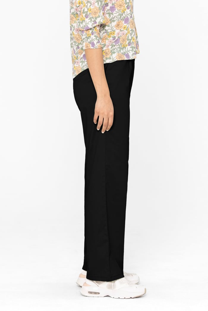 Wide Leg Woven Smart Trousers