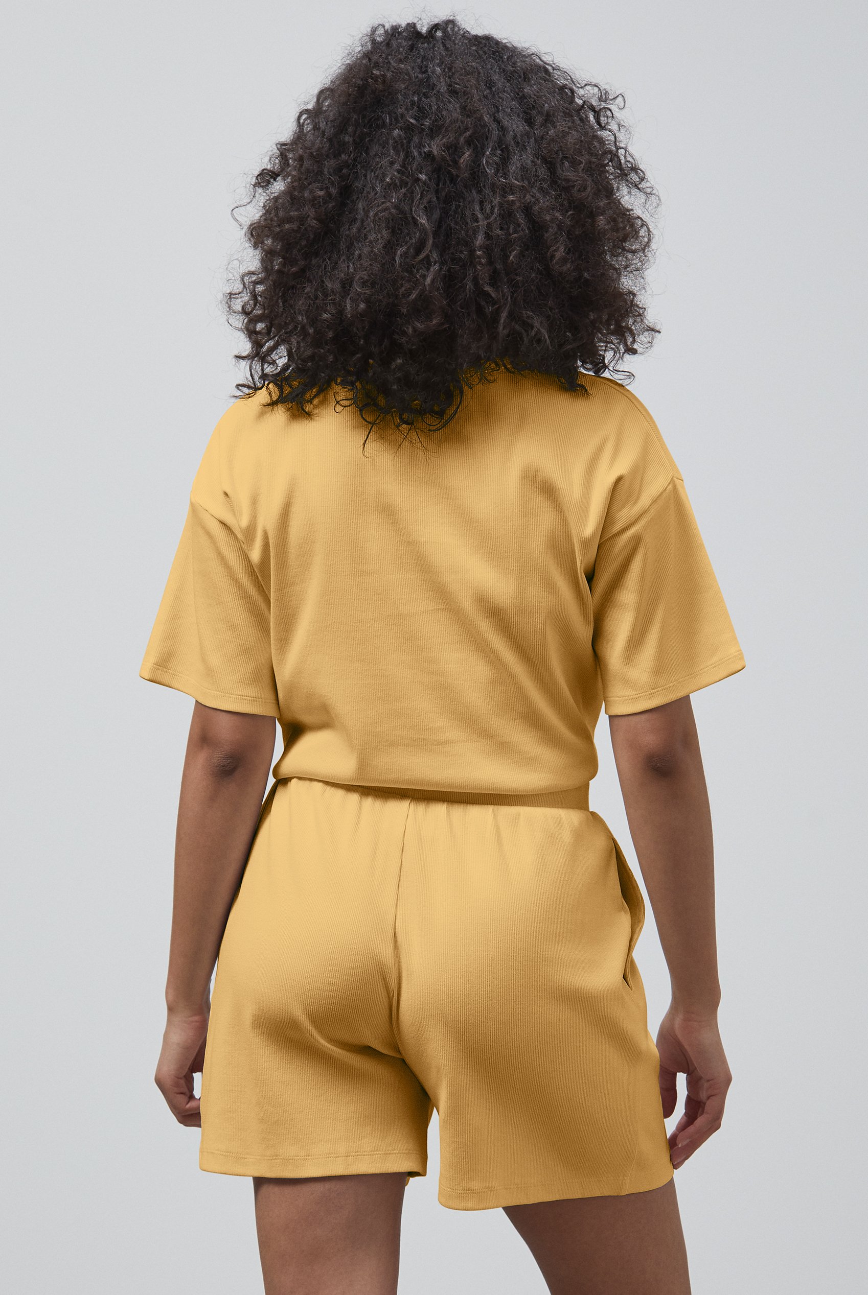 Ribbed T-Shirt & Shorts Set