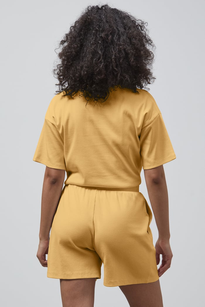 Ribbed T-Shirt & Shorts Set