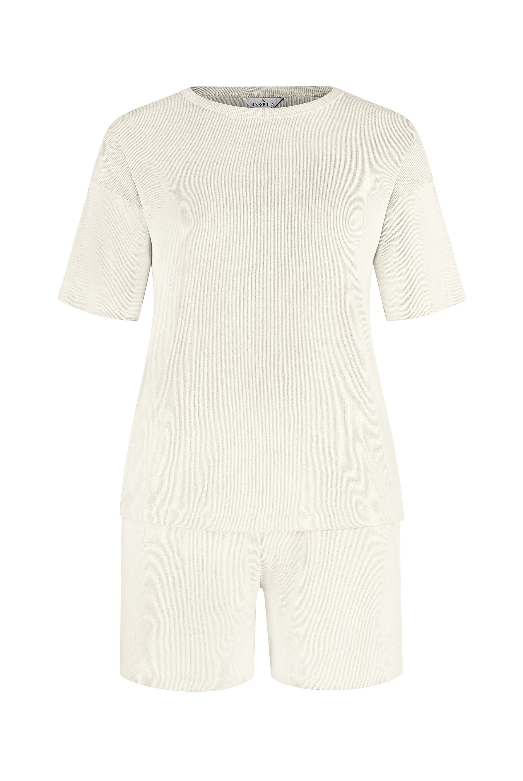 Ribbed T-Shirt & Shorts Set