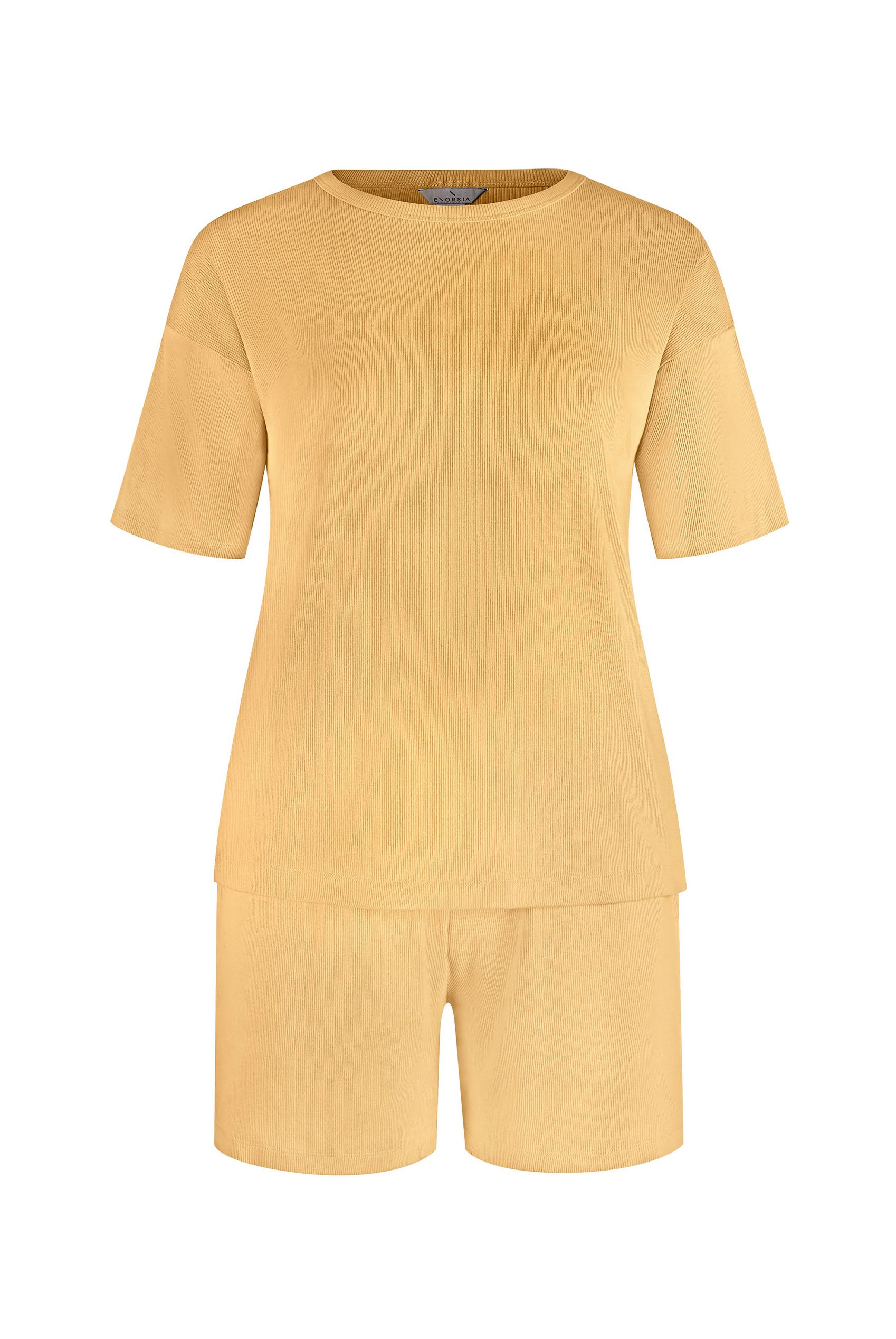 Ribbed T-Shirt & Shorts Set