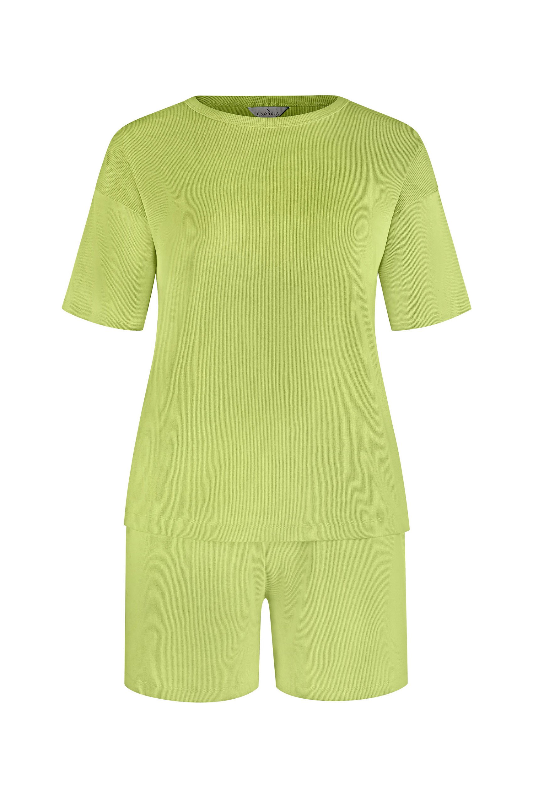 Ribbed T-Shirt & Shorts Set