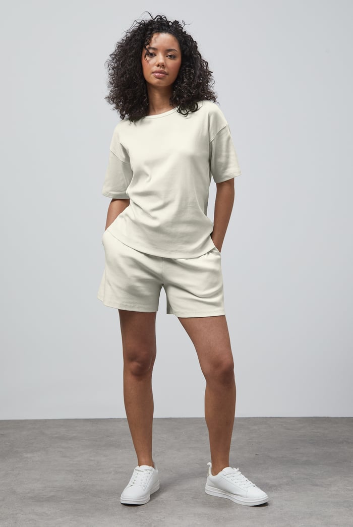 Ribbed T-Shirt & Shorts Set