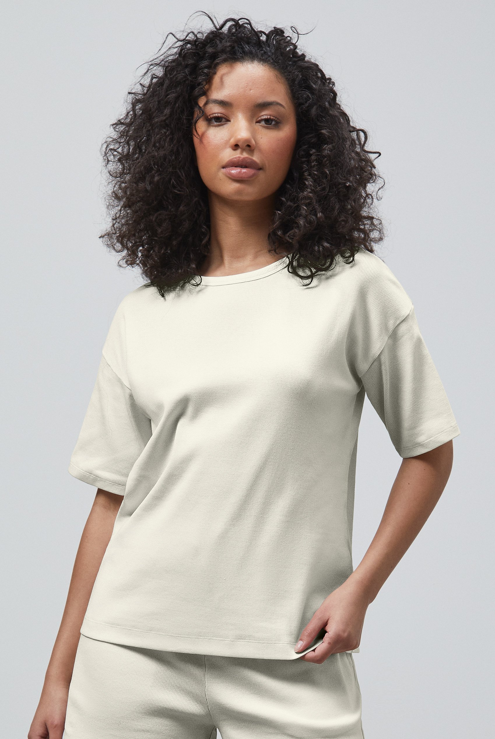 Ribbed T-Shirt & Shorts Set