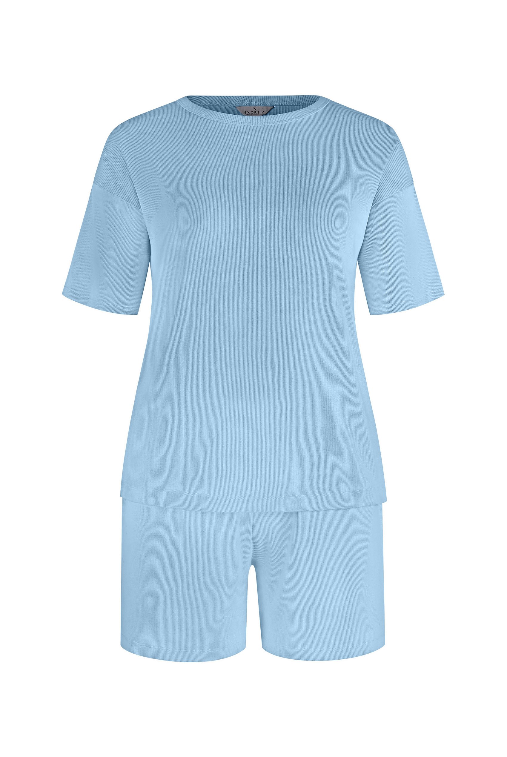 Ribbed T-Shirt & Shorts Set