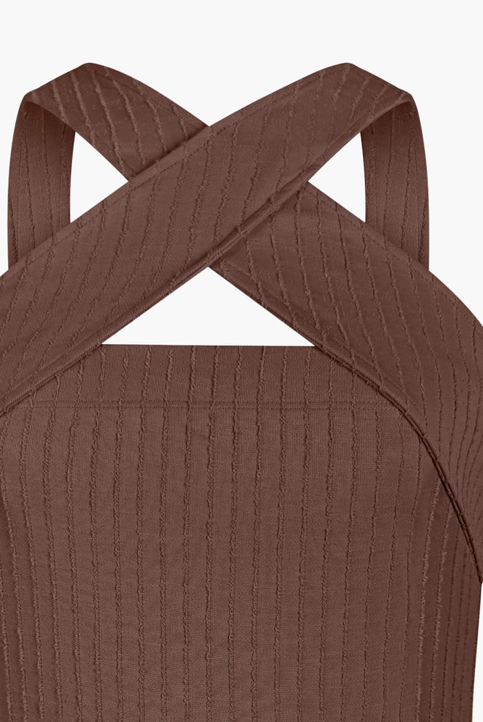 Cross Front Halter Neck dress