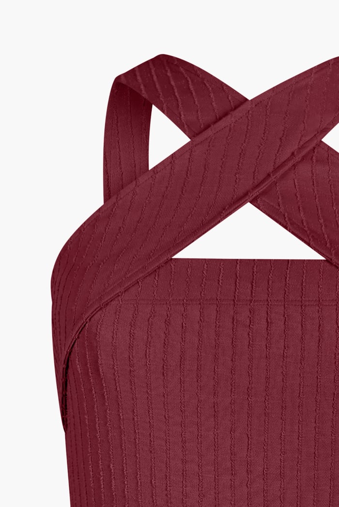 Cross Front Halter Neck dress