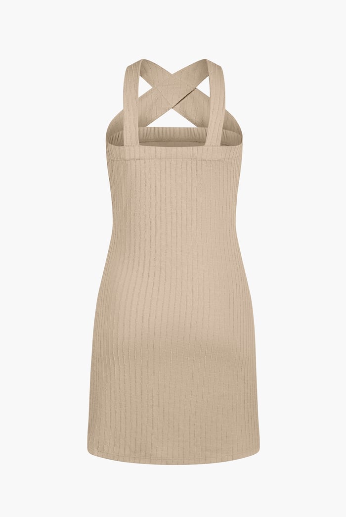 Cross Front Halter Neck dress