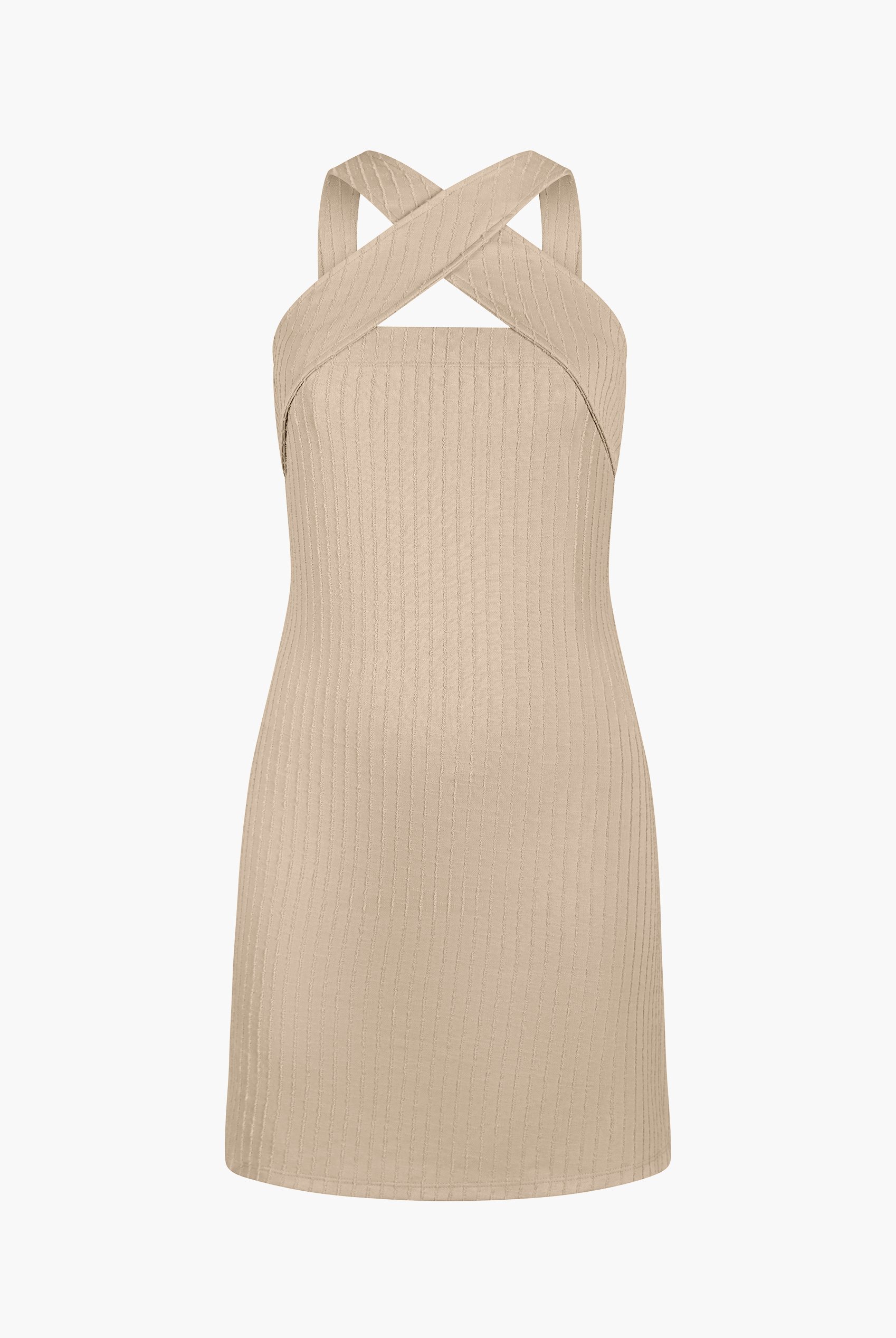 Cross Front Halter Neck dress