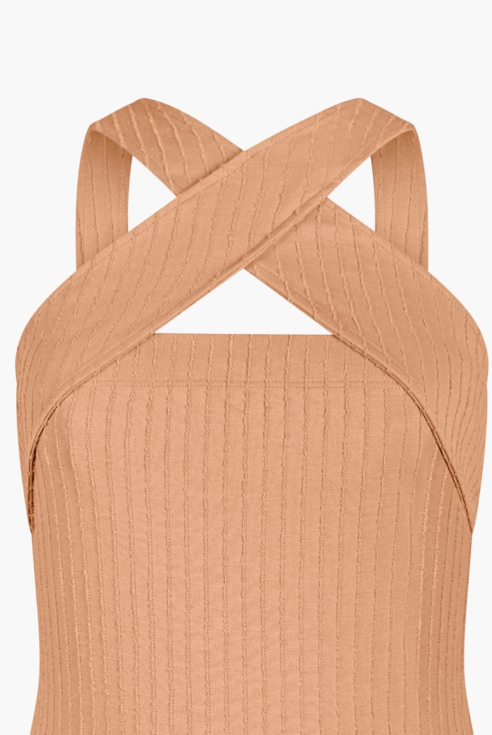 Cross Front Halter Neck dress