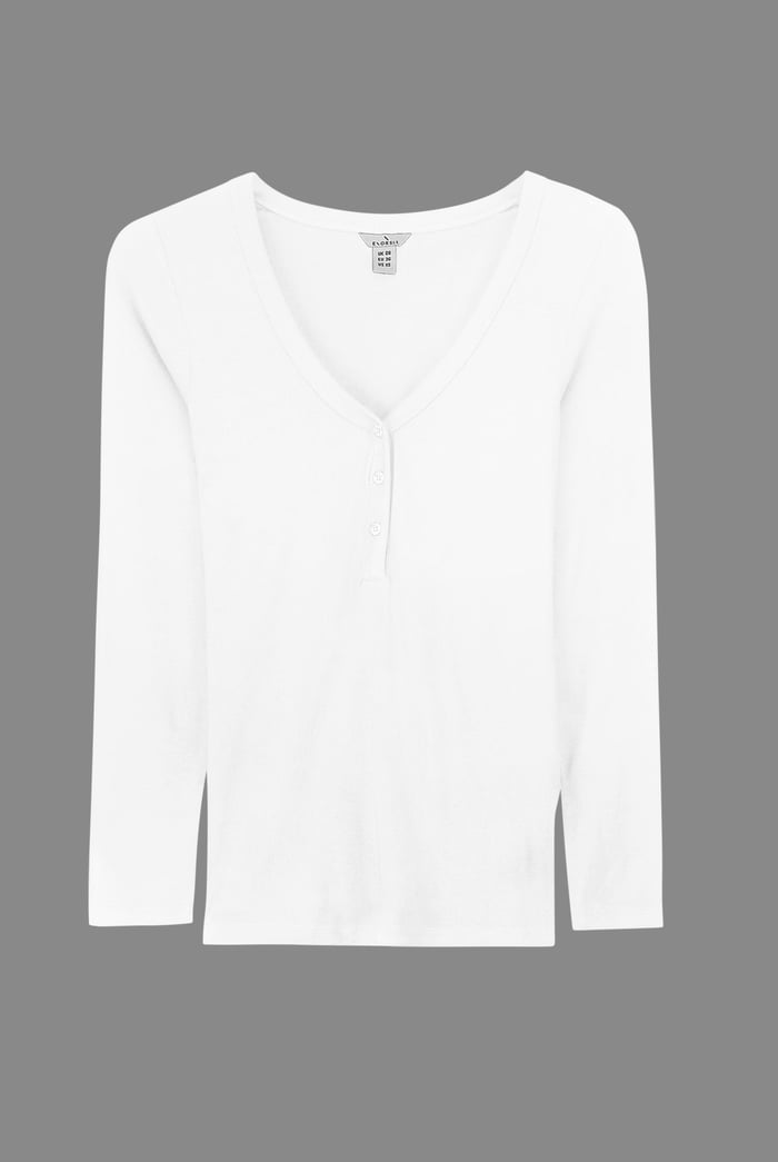 Womens Wide V-neck Casual T-Shirt
