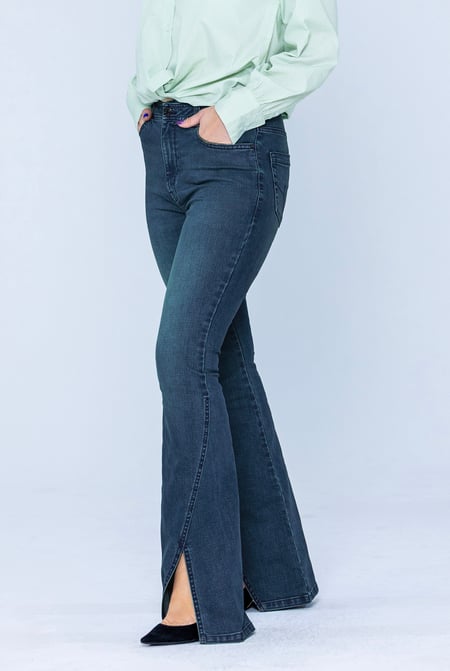 Light Blue Enorsia Authentic Bell Bottom Jeans