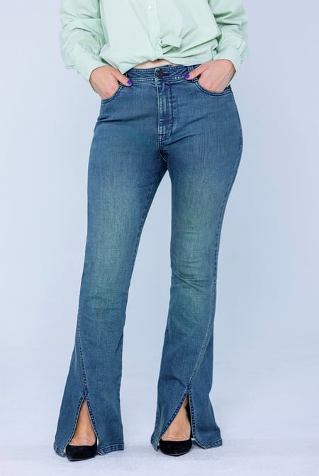 Light Blue Enorsia Authentic Bell Bottom Jeans