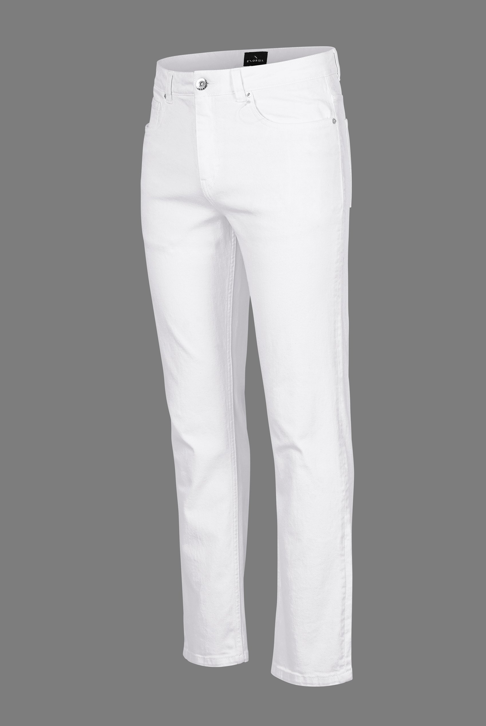 Slim Fit Essential Stretch White Jeans