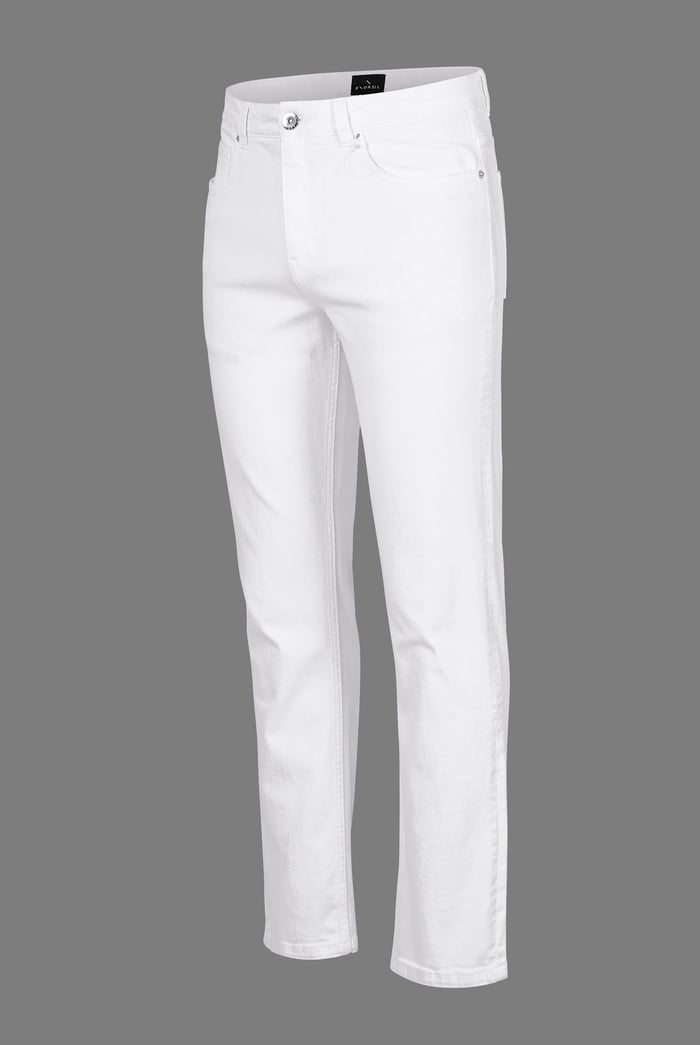 Slim Fit Essential Stretch White Jeans