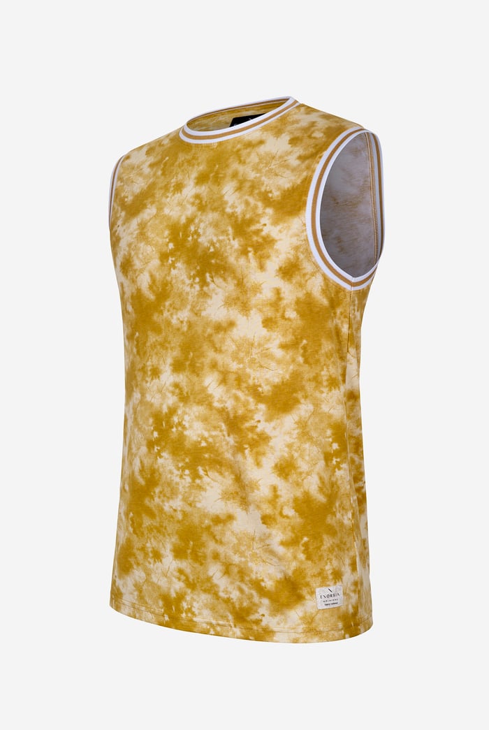 Tie-Dye Printed Cotton Vest