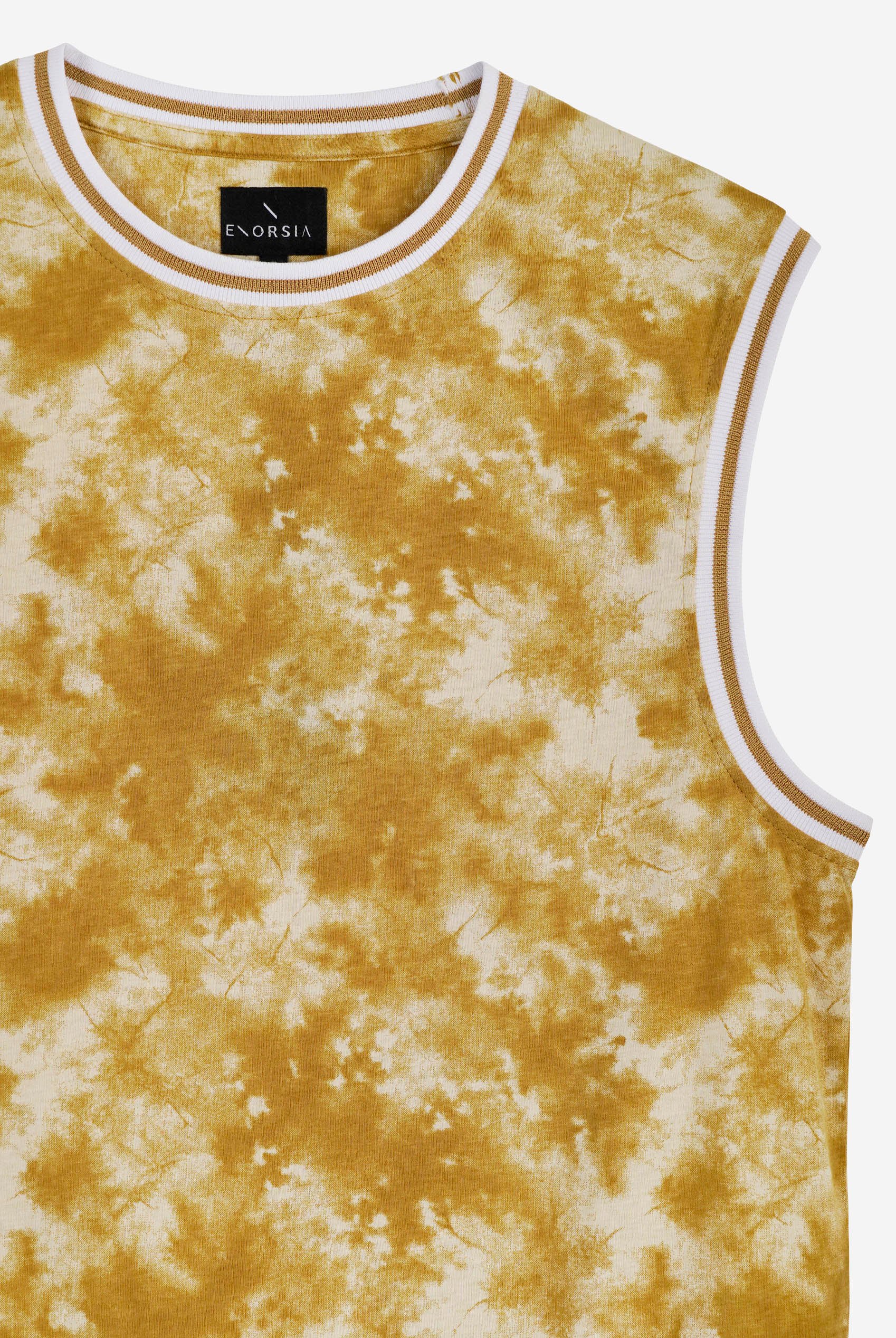 Tie-Dye Printed Cotton Vest