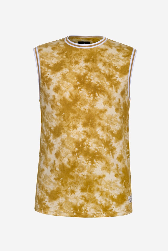 Tie-Dye Printed Cotton Vest