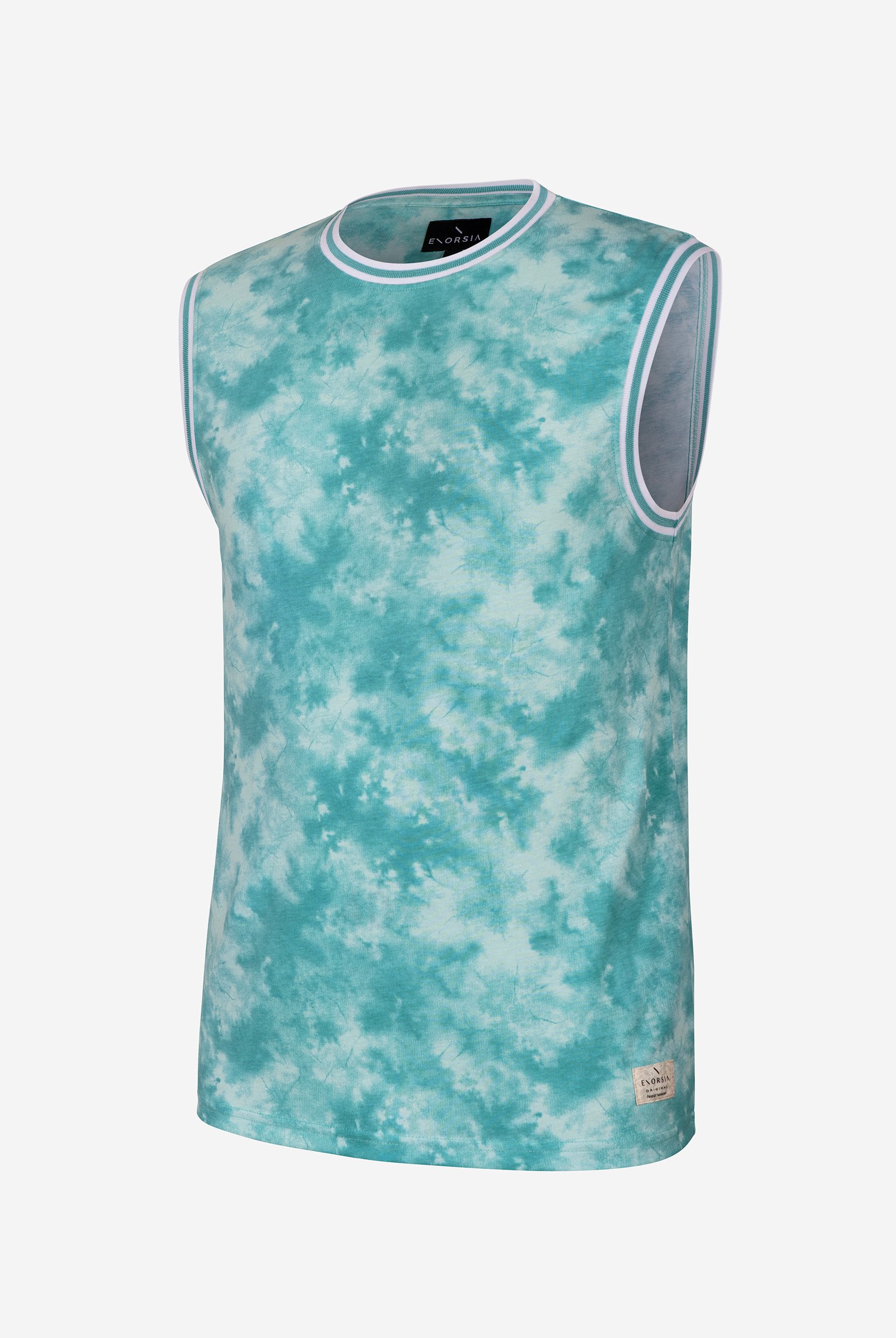 Tie-Dye Printed Cotton Vest