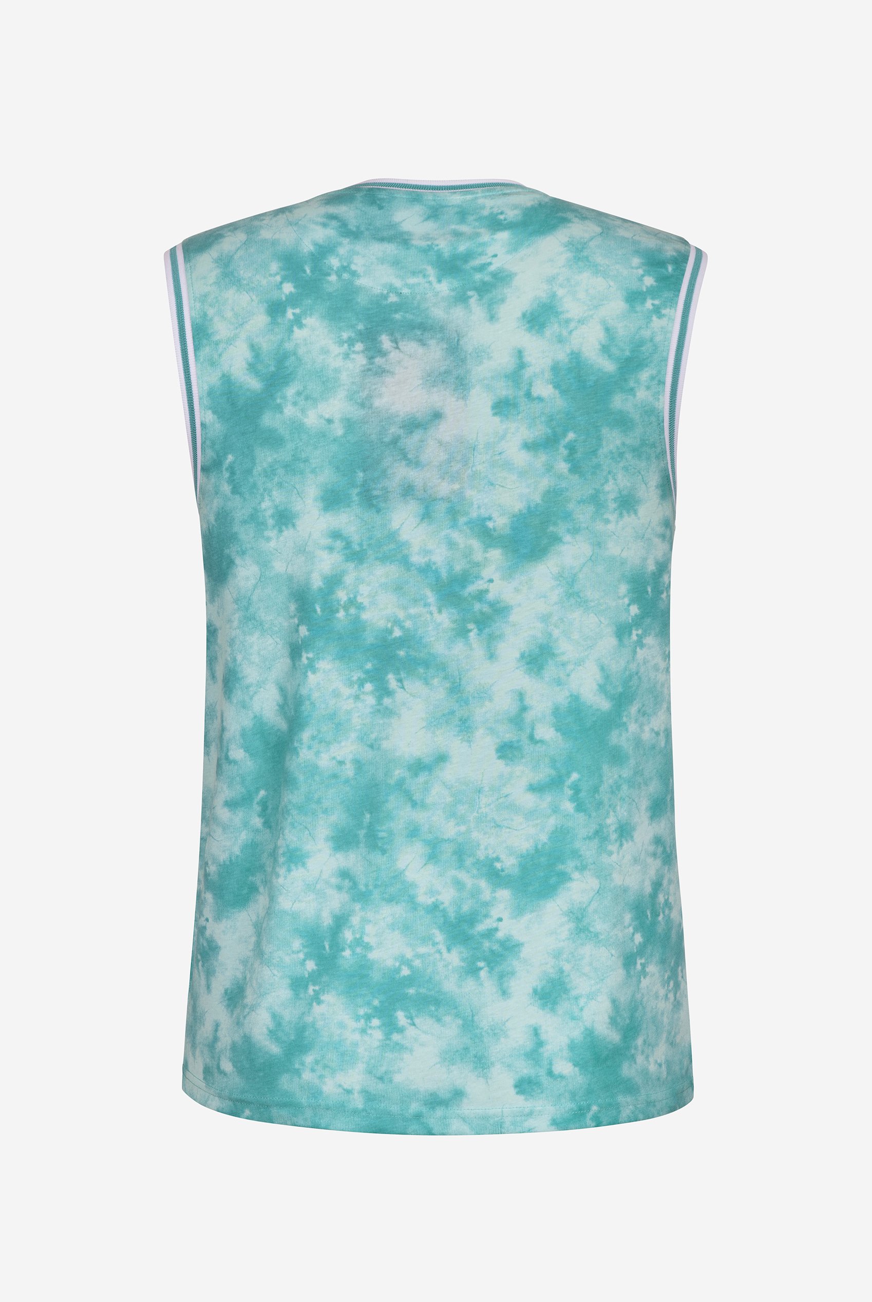 Tie-Dye Printed Cotton Vest