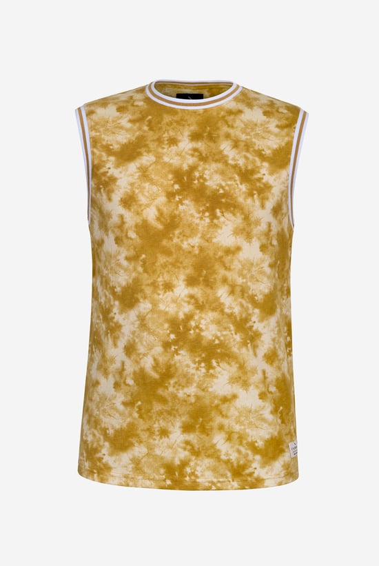 Tie-Dye Printed Cotton Vest