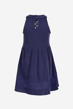 Girls Halter Neck Lace Trim Jersey Dress (5/6yrs - 10/11yrs)