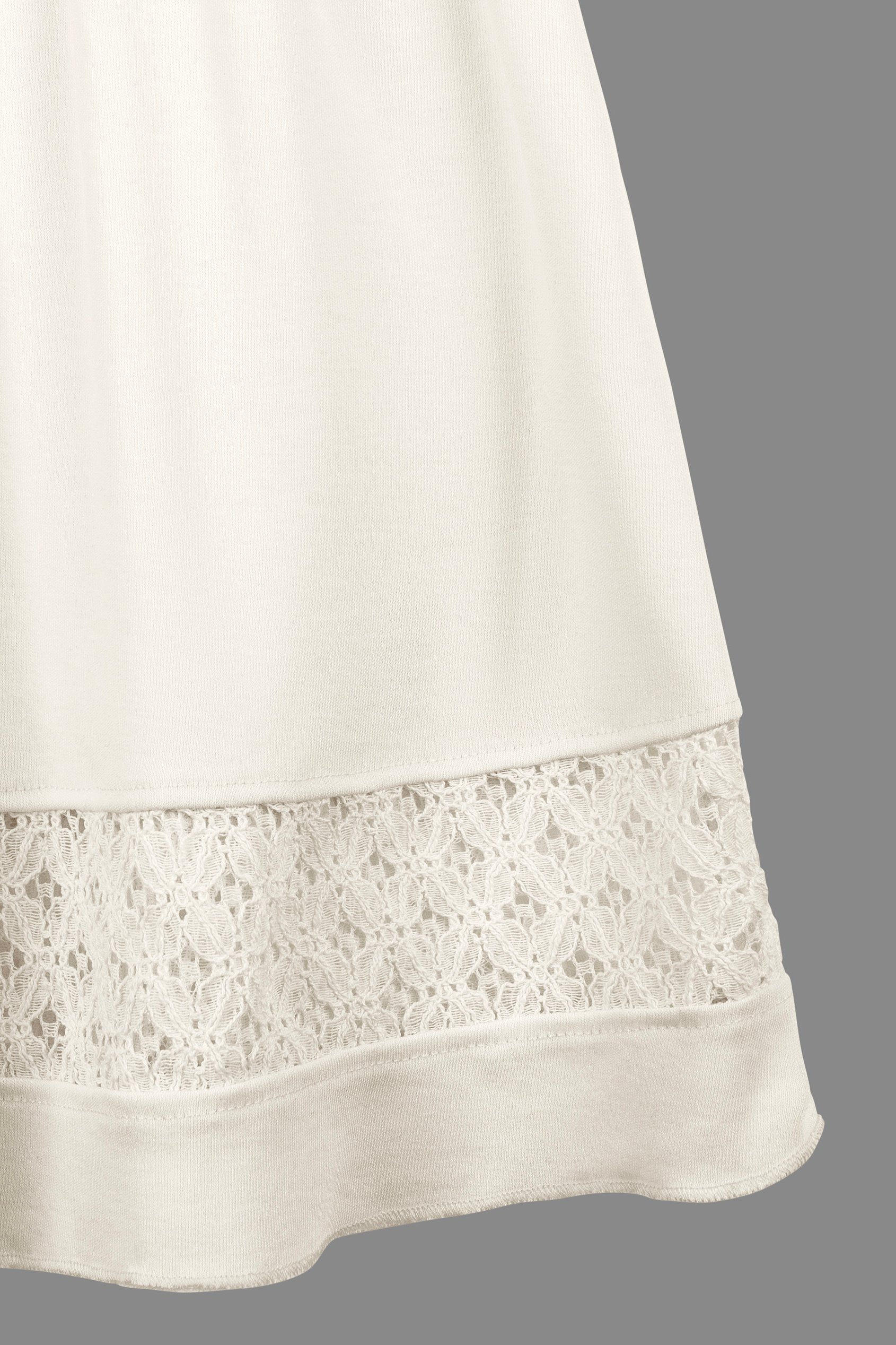 Girls Halter Neck Lace Trim Jersey Dress (5/6yrs - 10/11yrs)