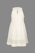 Girls Halter Neck Lace Trim Jersey Dress (5/6yrs - 10/11yrs)
