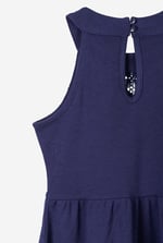 Girls Halter Neck Lace Trim Jersey Dress (5/6yrs - 10/11yrs)