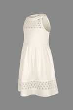 Girls Halter Neck Lace Trim Jersey Dress (5/6yrs - 10/11yrs)