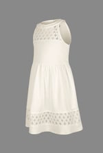 Girls Halter Neck Lace Trim Jersey Dress (5/6yrs - 10/11yrs)
