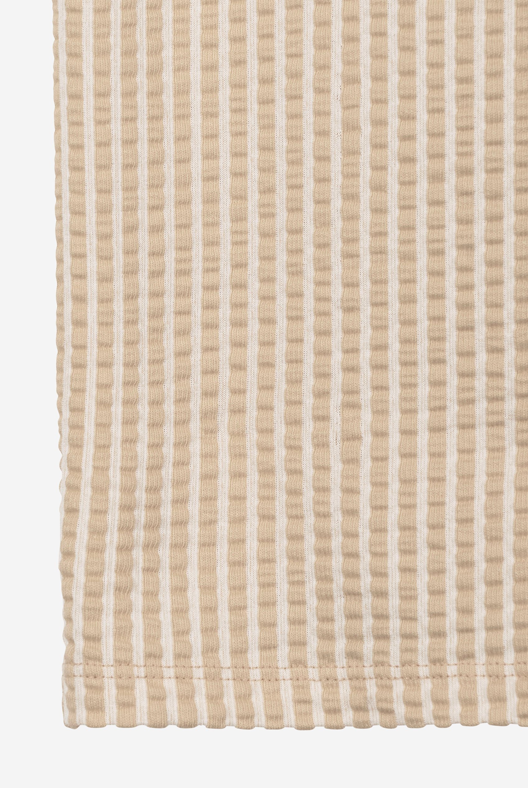 Boys Striped Jersey Seersucker Shirt (6yrs-11yrs)