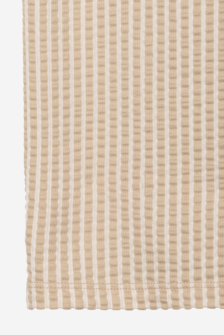 Boys Striped Jersey Seersucker Shirt (6yrs-11yrs)