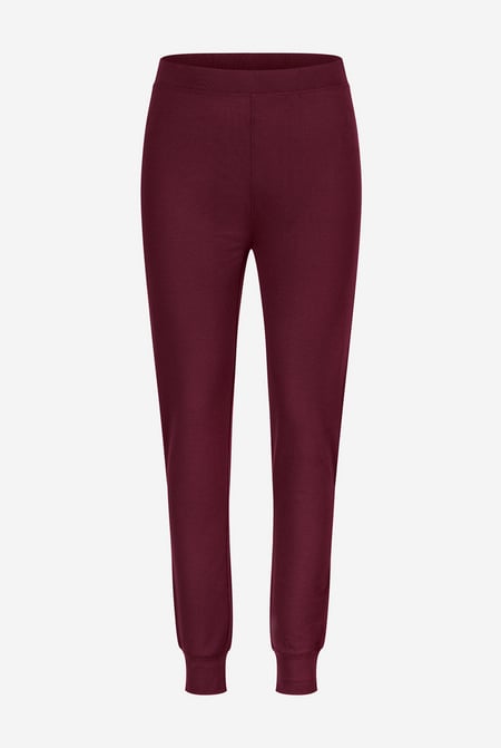 Maroon Soft Waffle Jersey Joggers