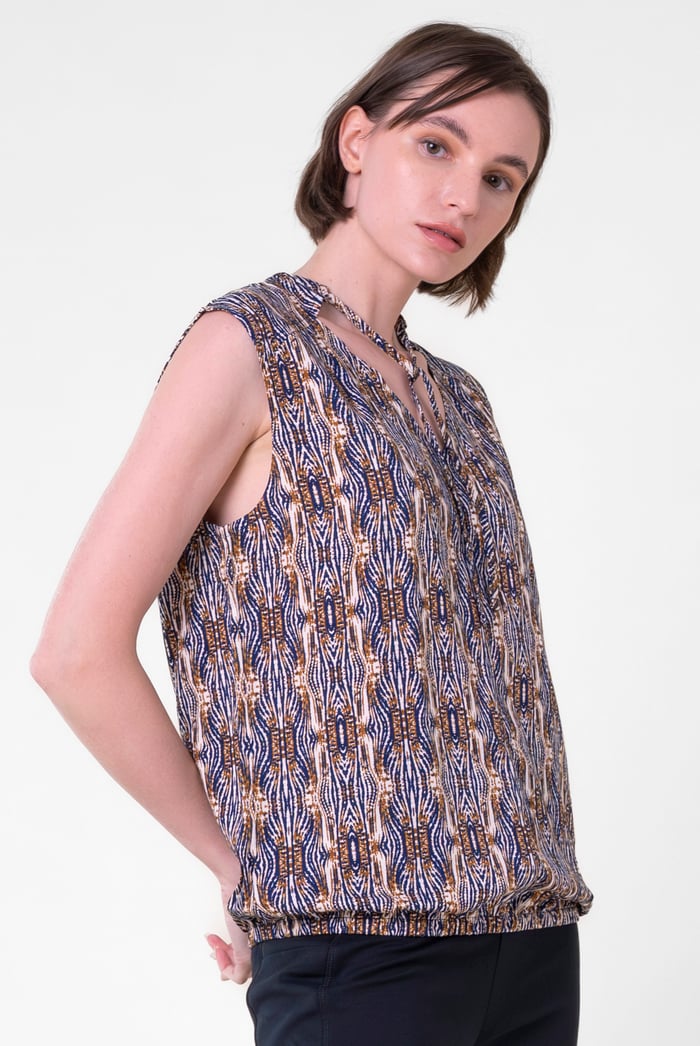 Womens Tie Neck Tops
