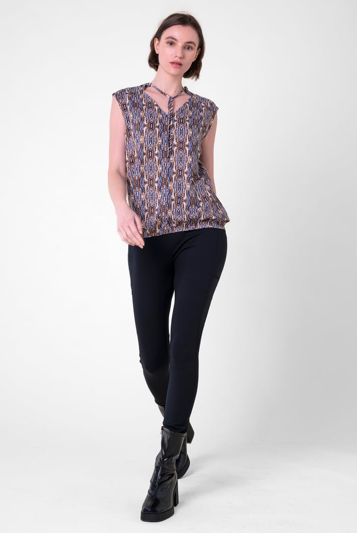 Womens Tie Neck Tops