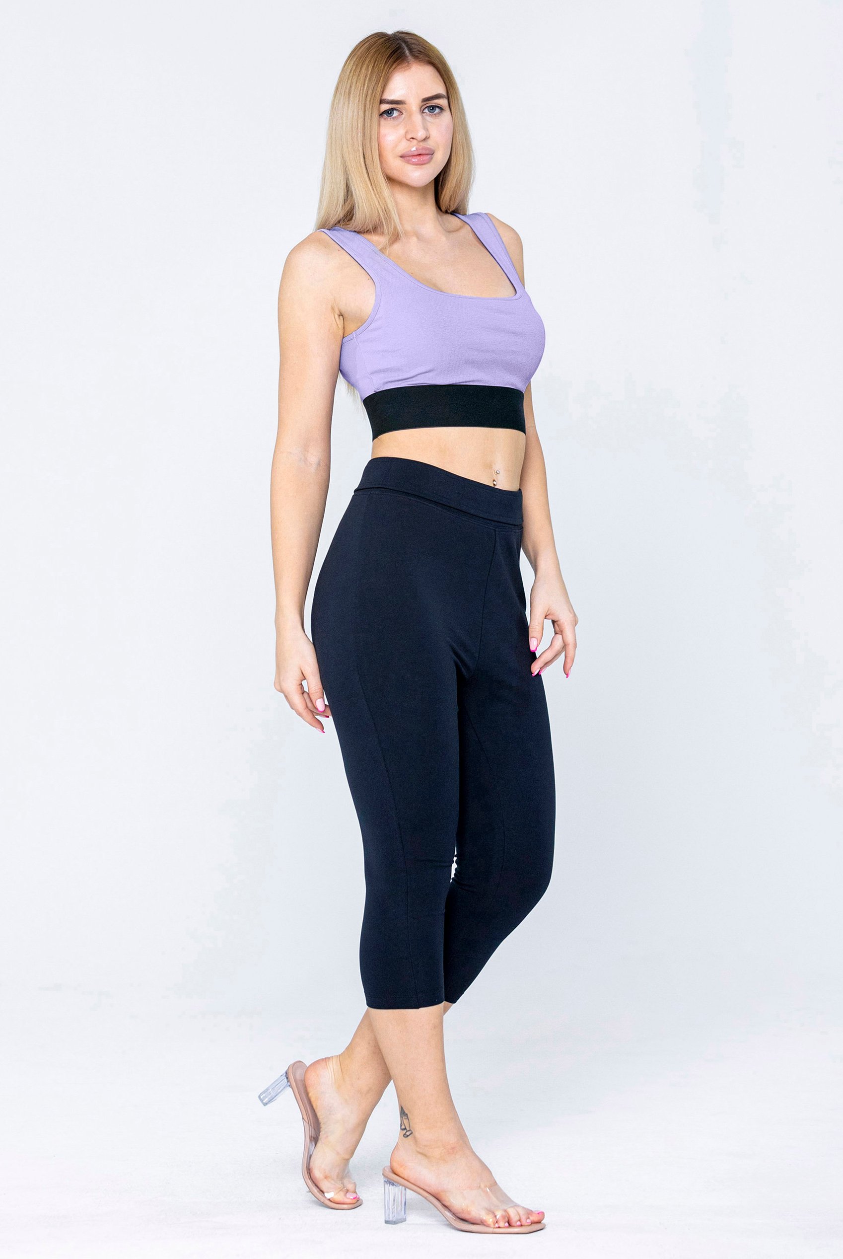 Y Back Body Fitted Cropped Vest
